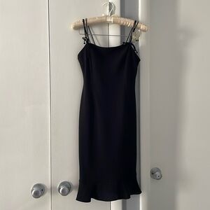 Evan Picone Black Cocktail Dress Size 2P